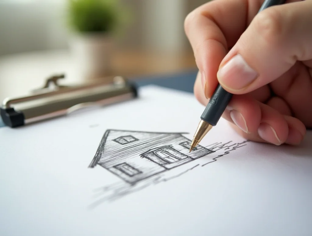 tekening van een opstal en inboedel verzekering