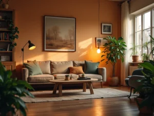 Woonkamer van een huis dat wordt verkocht met een no risk-clausule